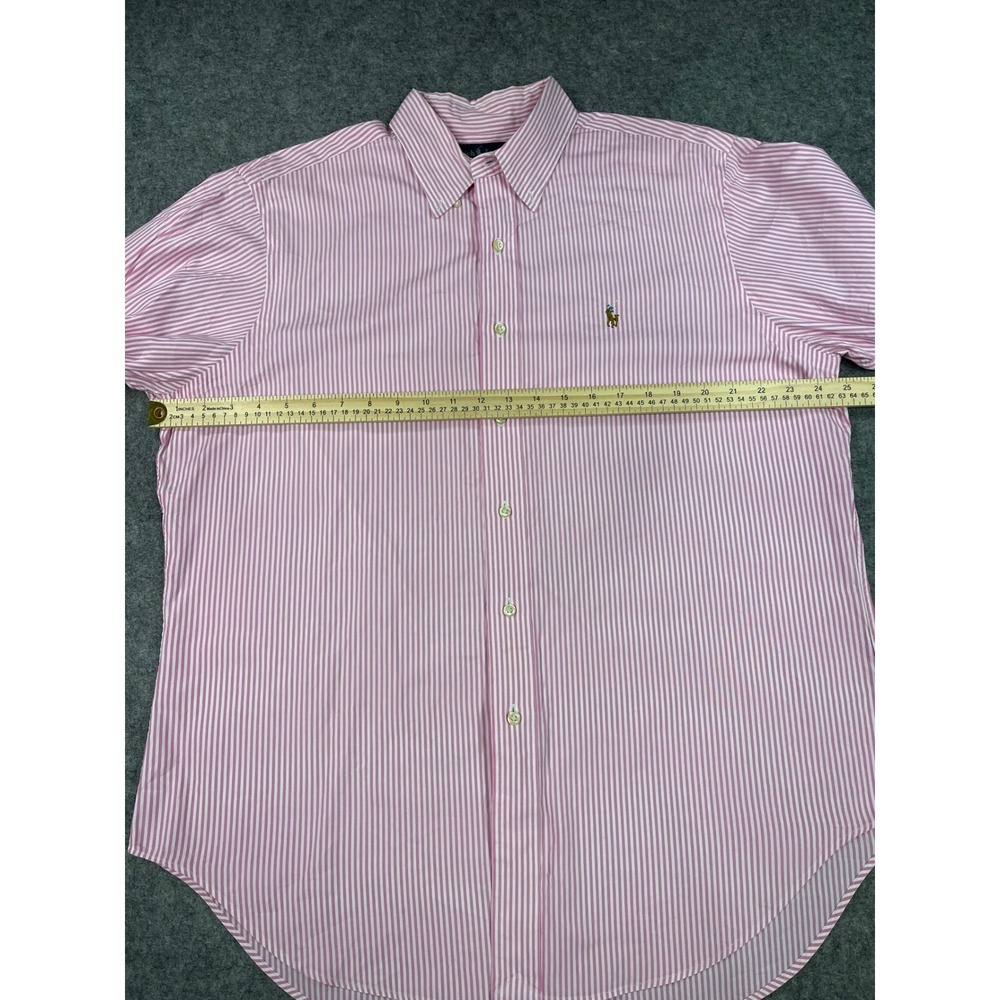 Ralph Lauren Men Pink Stripe Classic Fit Long Sleeve ButtonUp 16 1/2, 32/33 - Picture 5 of 7